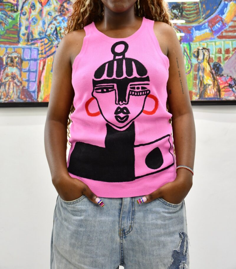 Handpainted tank top
Large